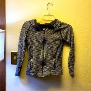 Lightweight black and grey hoodie